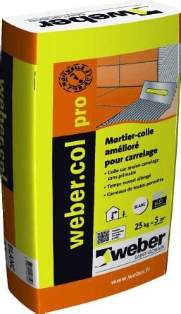 Weber Mortier Colle Webercol Pro Pour R Novation De Carrelage Blanc