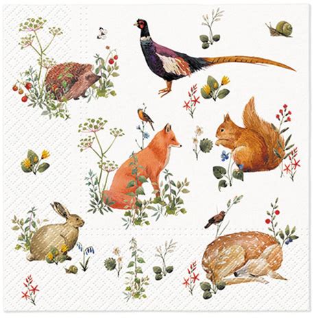 Decoupage Napkins Decoupage Paper Decoupage Napkins Animals - Etsy