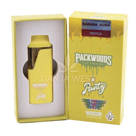 Packwoods X Runtz Banana Kush Disposable Pen 1000mg