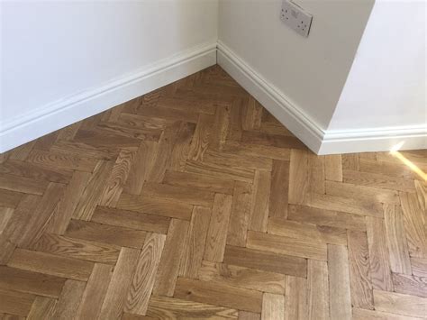 Tumbled Rustic Solid Oak Parquet Unfinished