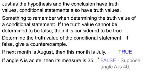 Types Of Conditional Statements Geometry