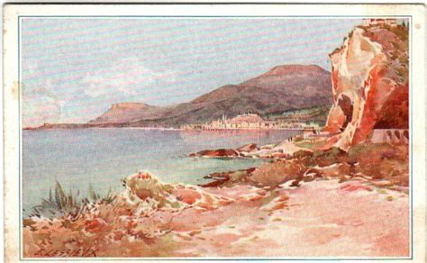 Menton 41mm 49 MENTON LES ROCHERS ROUGES Carte Postale Ancienne