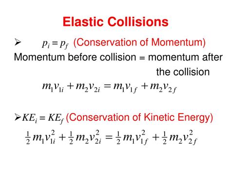 Ppt Elastic And Inelastic Collisions Powerpoint Presentation Free