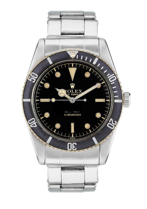 ROLEX An Extremely Rare And Collectible Submariner Ref 6536 1 Gilt