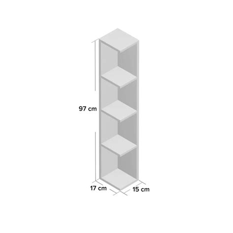 Ripley ESTANTE ESQUINERO MODERNO HISHIKAWA BLANCO RYR MUEBLES