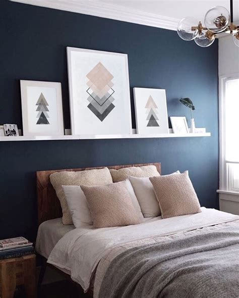 20 Navy Feature Wall In Bedroom The Urban Decor