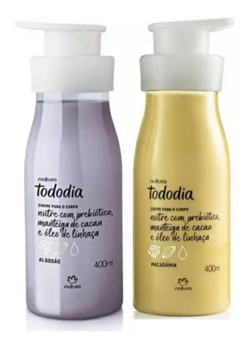 Kit Hidratante Algodão Macadâmia Tododia Natura 400ml MercadoLivre