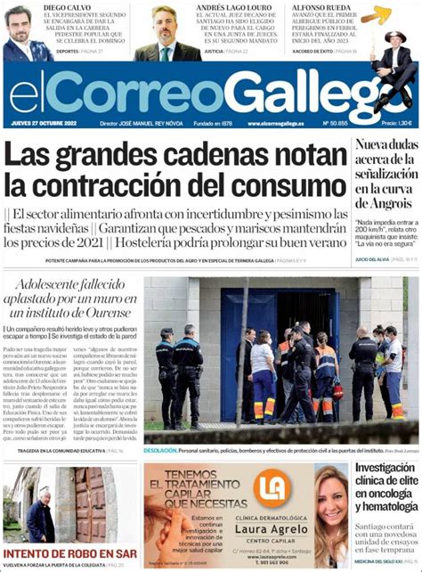 Periódico El Correo Gallego España Periódicos De España Edición De