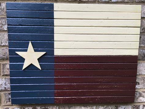 Rustic Texas Flag 26 by 20 Wooden Flag | Etsy