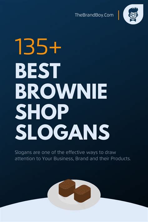 Brownie Slogans And Taglines Brownie Shop Brownie Slogan