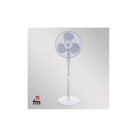 Ventilador Fm De Pie Cm Velocid Oscilante W Altura Regulable