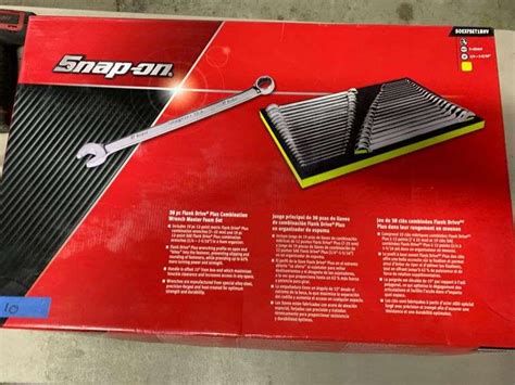 Snap On Pc Flank Drive Plus Combination Wrench Master Foam Set Sae