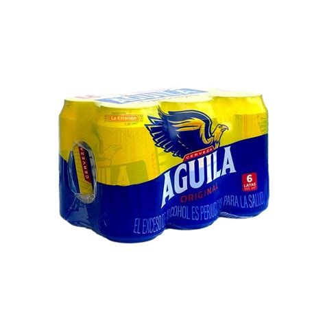 Cerveza Aguila Lata 330 Ml X 6 Unidades