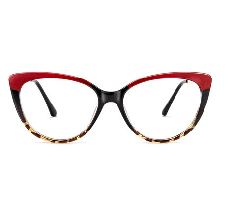 Cat Eye Red Tortoise Eyeglasses Jollynova