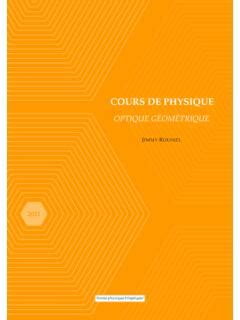 Cours d optique géométrique femto physique cours d optique g 233 om