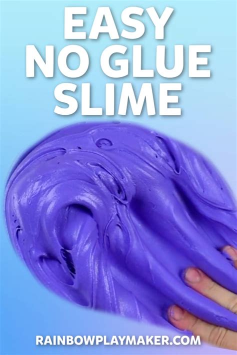 Easy No Glue Slime Homemade Slime Recipe Homemade Slime Slime No Glue