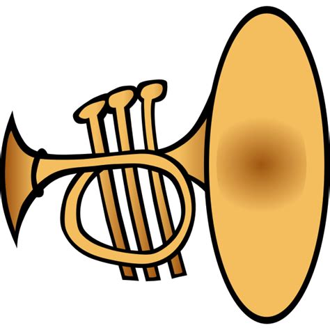 Trumpet vector clip art | Free SVG