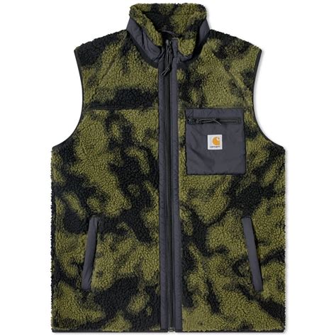 Carhartt Wip Prentis Vest Liner Camo Blur And Green End Us