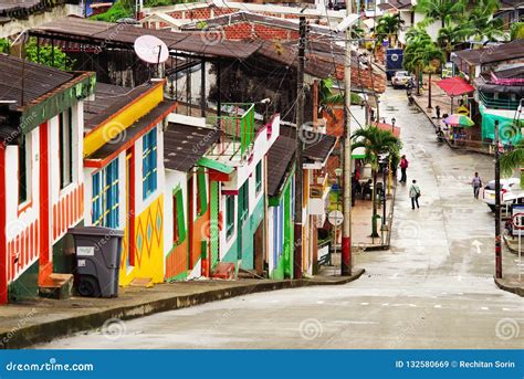 Buena Vista Colombia 14 De Agosto De 2018 Escena De La Calle En