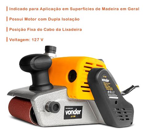 Lixadeira De Cinta 1200w Vonder Liv 1200 Profissional Parcelamento