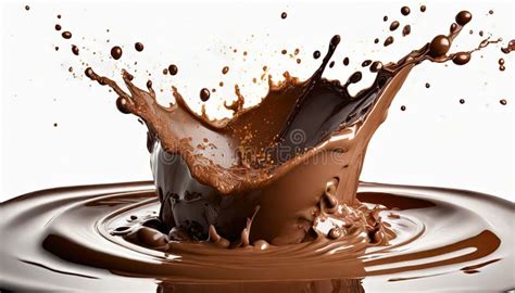 Chocolate Bath On White Background Stock Illustration Illustration Of