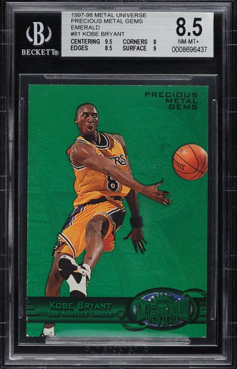 2 Million Precious Metal Gems Kobe Bryant Card Now His Most Expensive