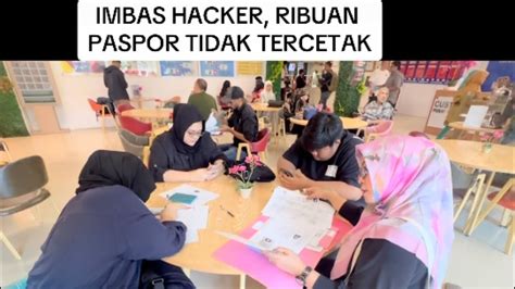 IMBAS DISERANG HACKER RIBUAN PASPOR TAK CETAK Imigrasi Hacker Pdn