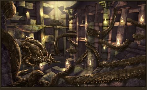 Tomb Raider Underworld Environment Concepts Kraken Room