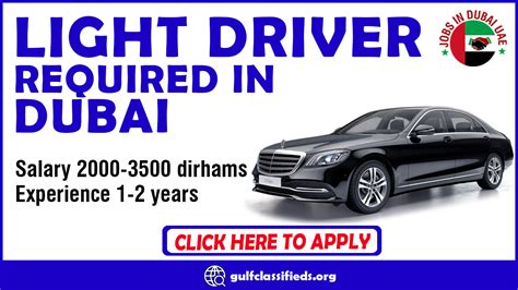 Light Driver Required In Dubai Gulf News Classifieds Jobs