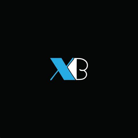 Diseño Creativo Del Logotipo De La Letra Bx Con Gráfico Vectorial Bx