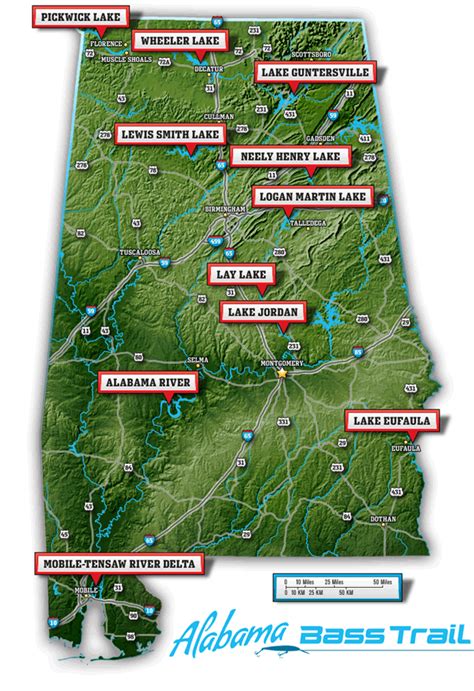 Lakes In Alabama Map Draw A Topographic Map