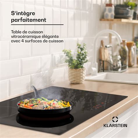 Klarstein Plaque Induction 6500w Plaque De Cuisson à Induction Plaque Induction Encastrées 4