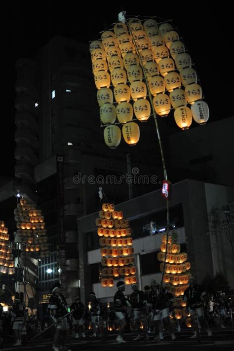 Akita Japan August 5 2022 Kanto Festival Or Pole Lantern Festival