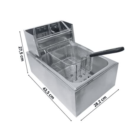 Freidora Eléctrica de 1 Depósito HEF-81A ITA - Mundo Gastronómico