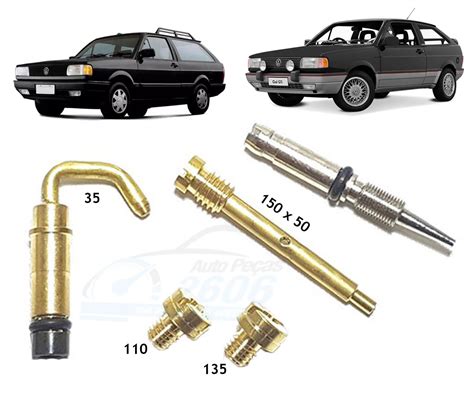 Kit Gicle Carburador Solex 2E Santana Gol Voyage Parati Saveiro