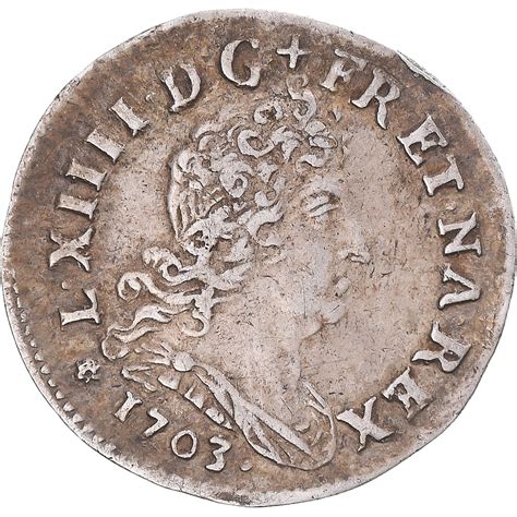 Coin France Louis Xiv Sols Aux Insignes Strasbourg R Form