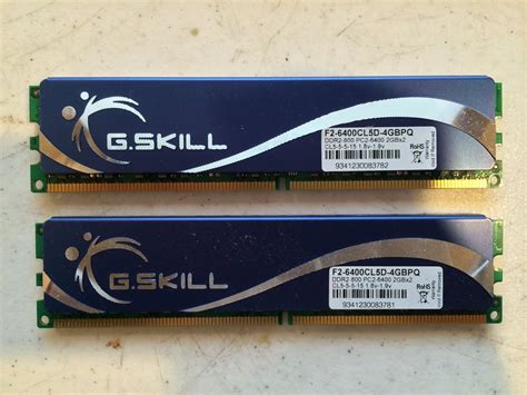 G Skill F2 6400CL5D 4GBPQ Kit De Memoria RAM 2X 2 GB DDR2 SDRAM