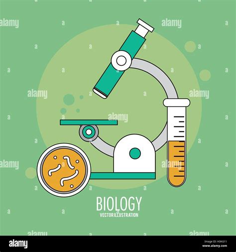 Biology Design Lab Icon Flat Illustration Vector Stock Vector Image