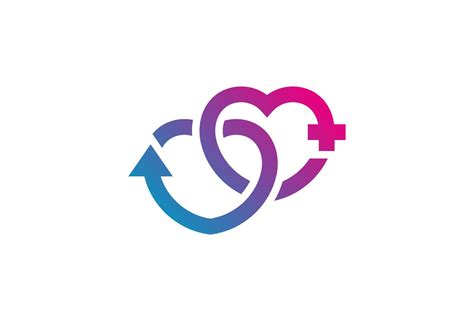 Gender Symbol Logo Inspiration Love Sign Male And Female Sex Sign Flat Design Logo Template