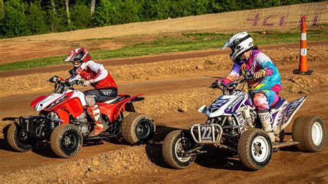 Trx Rs Battle It Out In Insane Race Atv Flat Track Racing Tt