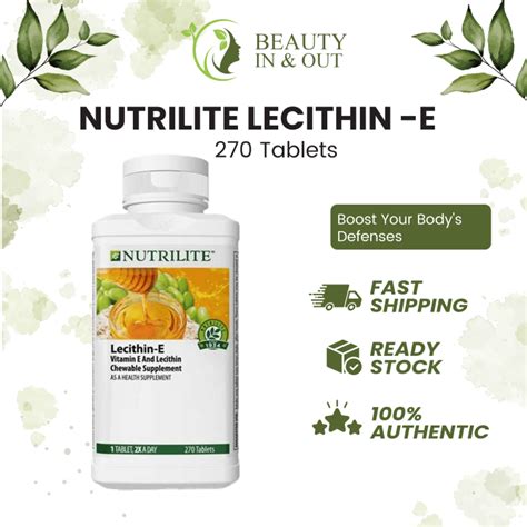 Nutrilite Lecithin E Tablets Vitamin E Amway Healthy Care