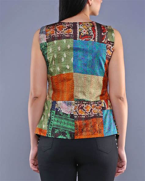 Vintage Kantha Pointed Peplum Top By Simply Kitsch The Secret Label