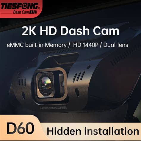 Tiesfong D K P Car Hidden Dash Cam Uhd Dual Lens With Wide