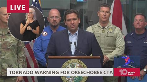 Desantis Underlines Significant County State Response As Hurricane Ian Makes Landfall