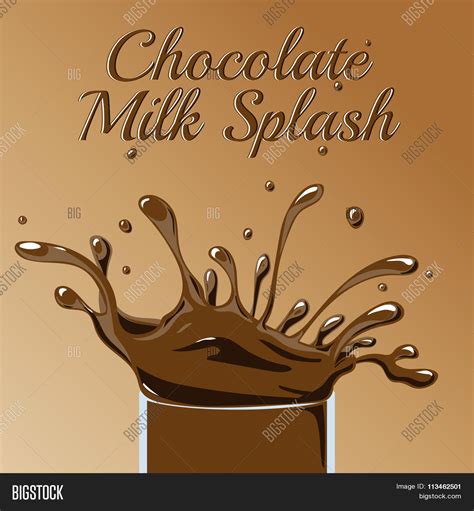 Chocolate Milk Splash Vector & Photo (Free Trial) | Bigstock