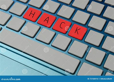 Computer Hack On A Computer Concept Stock Photo Image Of Keypad