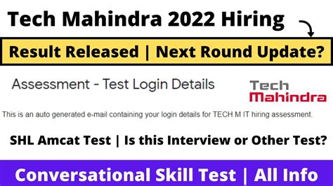 Tech Mahindra Hiring Coding Test Released Next Shl Amcat Test