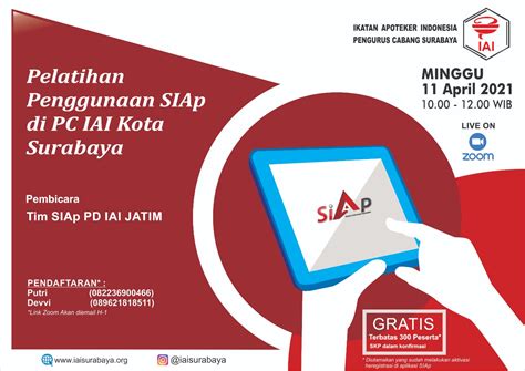 Pelatihan Penggunaan SIAP IAI PC Surabaya Ikatan Apoteker Indonesia