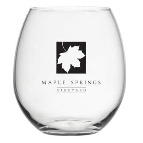 Acrylic Stemless Wine Glass with Custom Imprint