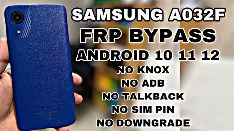 Samsung Galaxy A Core Frp Bypass Android Samsung A F Google